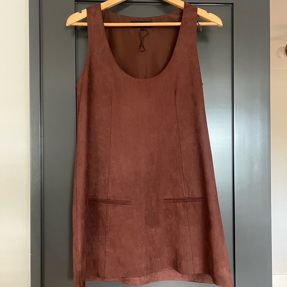 Zara Rich Brown Mini Dress